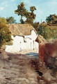 A cottage near Teignmouth - Ettore Roesler Franz