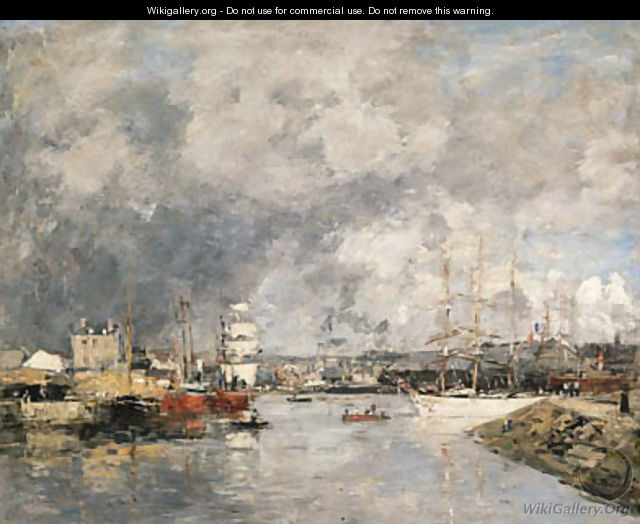 Dieppe, Le port (The Port of Dieppe) - Eugène Boudin
