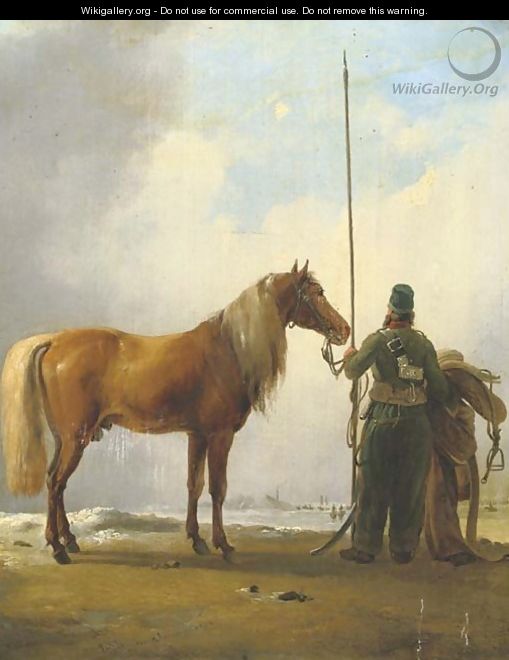 Cossacks in winter - Eugène Verboeckhoven