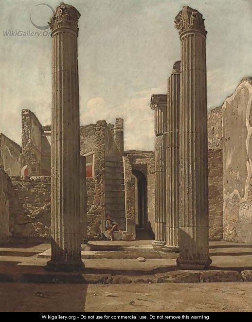 A figure in a classical ruin - Enrico Gaeta