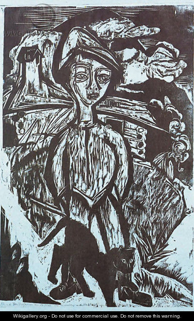 Alpub im Fohn - Ernst Ludwig Kirchner