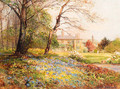 A woodland garden in Spring - Ernst Walbourn