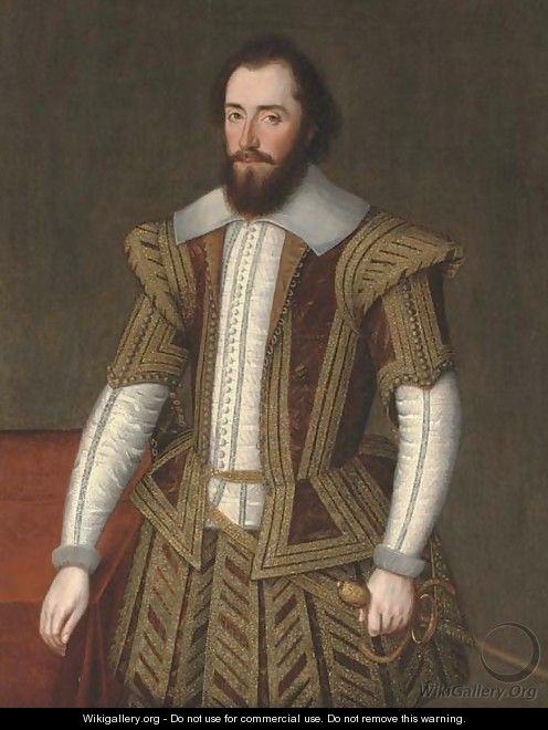 Portrait of a gentleman, previously identified as Robert Dudley, 1st Earl of Leicester (1532-3-1588) - English School
