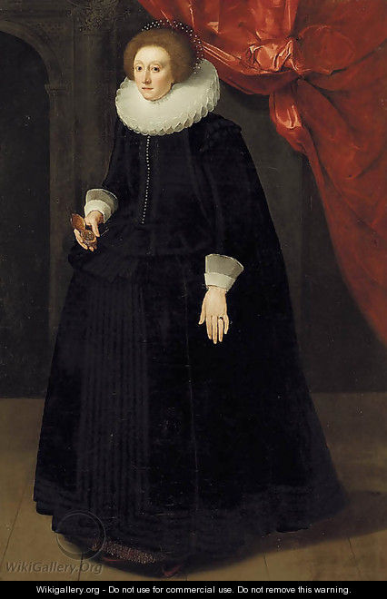 Portrait of Lady Harbord - English School