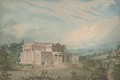 Study of the exterior of a Palladian country house - English School