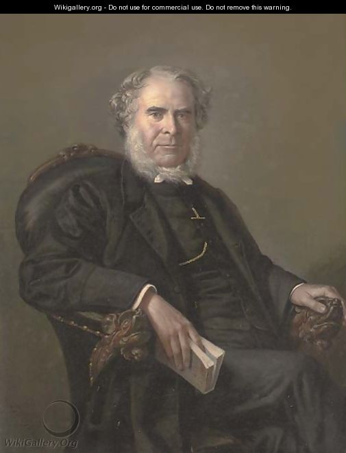 Portrait of Reverend George Wisely of Boschetto, Malta Minister of the Scottish Church - English School