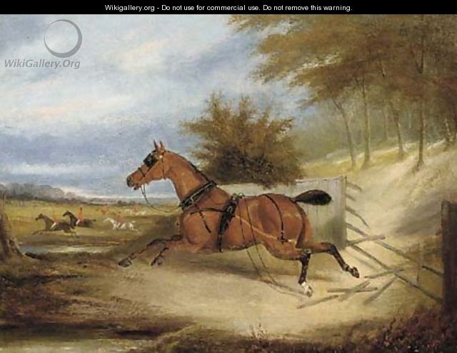 The runaway horse - English School