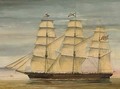 The clipper ship Ocean Express; and A clipper off a coast - English School