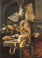A dead pheasant and a dead pigeon - (after) Jan Weenix