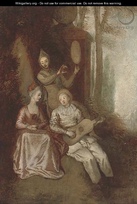 A fete galante - (after) Watteau, Jean Antoine