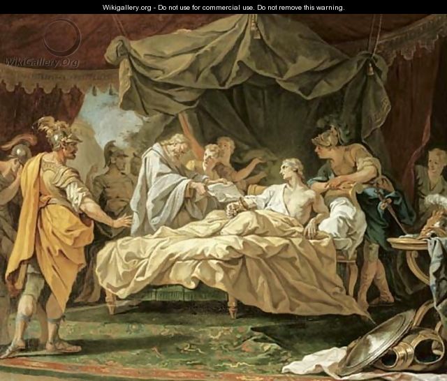 The Death of Alexander the Great - (after) Jean II Restout
