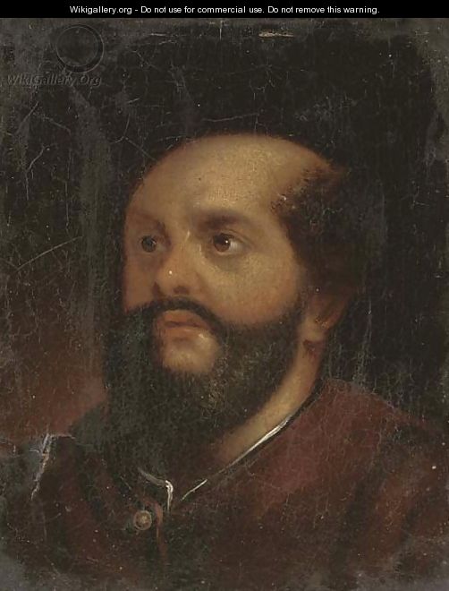 Head of a bearded man - (after) Januarius Zick