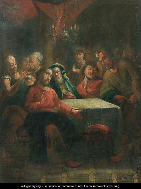 Christ at Emmaus - (after) Januarius Zick