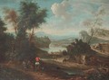 A landscape with horsemen and other travellers on a track - (after) Jan Wyck