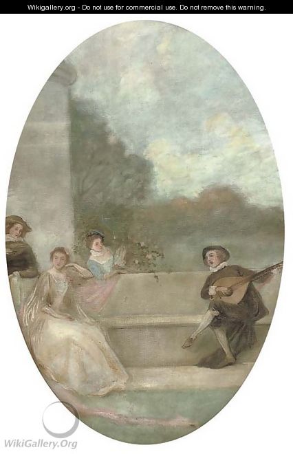 A fte champtre - (after) Watteau, Jean Antoine