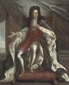 Portrait of William III, full-length, in coronation robes - (attr.to) Closterman, Johann