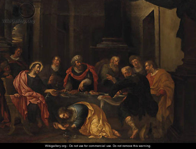Christ in the House of Simon the Pharisee - (after) Jacopo Tintoretto (Robusti)
