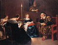 Saint Nicholas visiting the house of a poor nobleman, father of three daughters - (after) Jacob Jordaens