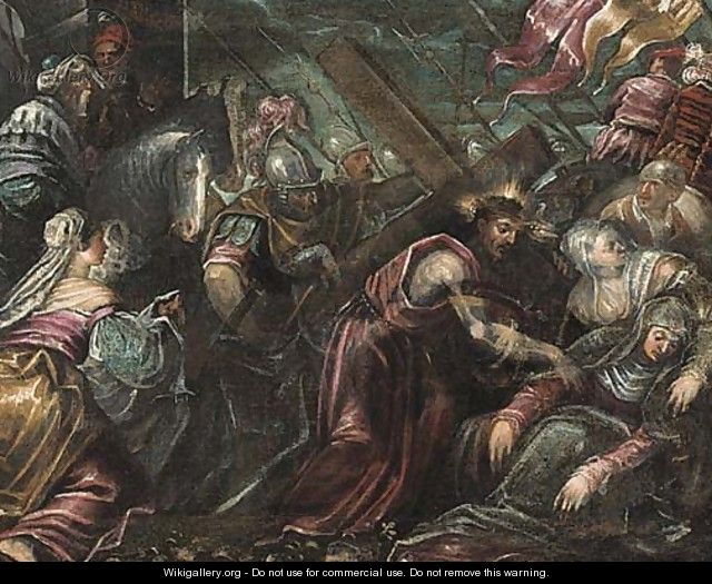 Christ carrying the Cross - (after) Jacopo Tintoretto (Robusti)