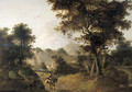 A muleteer on a track in an Italianate landscape - (after) Jan Both