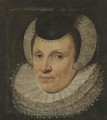 Portrait of a lady, bust-length, in a lace head-dress - (after) Anthony Van Ravesteyn