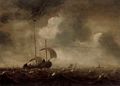 Shipping in stormy seas - (after) Jan Porcellis