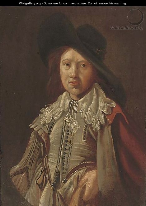Portrait of a gentleman - (after) Jan Miense Molenaer