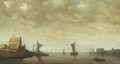 Shipping by the Oude Wachthuis on the Kil near Dordrecht - (after) Jan Van Goyen