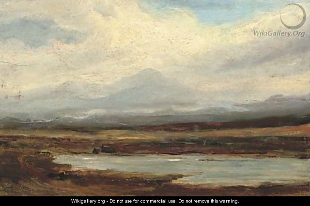 A view across the lowlands - (after) Horatio McCulloch