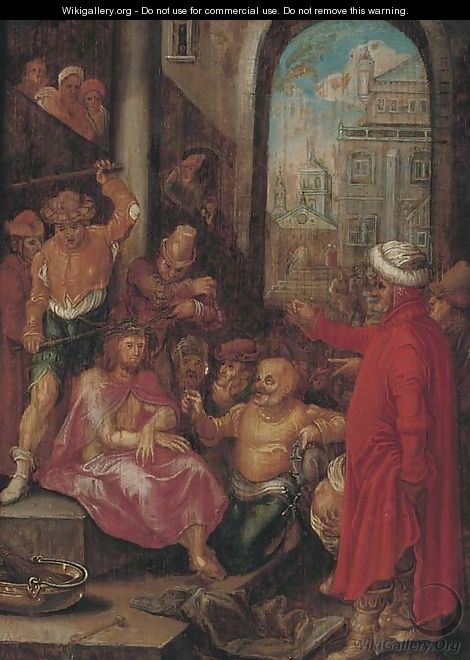 The Mocking of Christ - (after) Hieronymus Francken