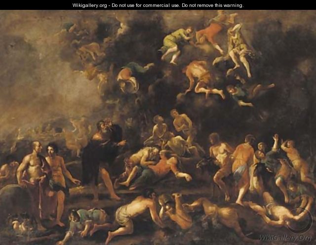 The Punishment of Korah - (after) Ignazio Stella (see Stern Ignaz)