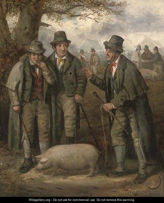 The pig market - (after) George Morland