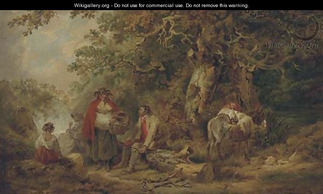 The gypsy encampment 2 - (after) George Morland