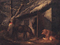 A Winter Stable - (after) Of George Morland