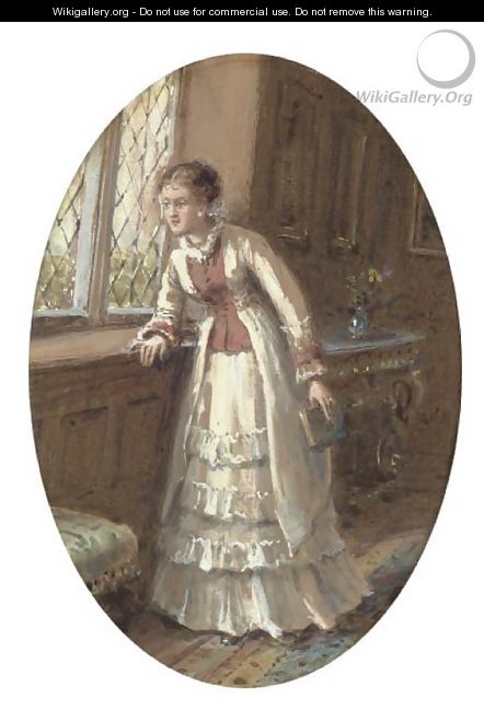 Waiting for the guests - (after) George Goodwin Kilburne