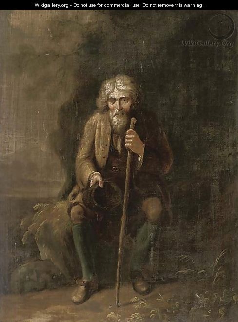 A beggar - (after) Giacomo Francesco Cipper, Il Todeschini