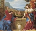 Christ and the Woman of Samaria - (after) Giovanni Francesco Romanelli