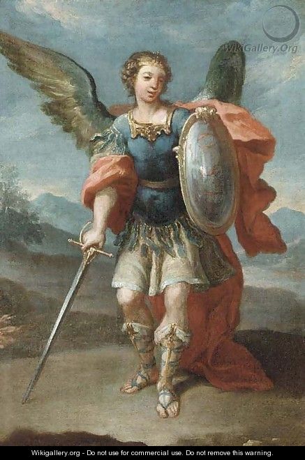 The Archangel Saint Michael - (after) Giovanni Battista The Younger Pittoni