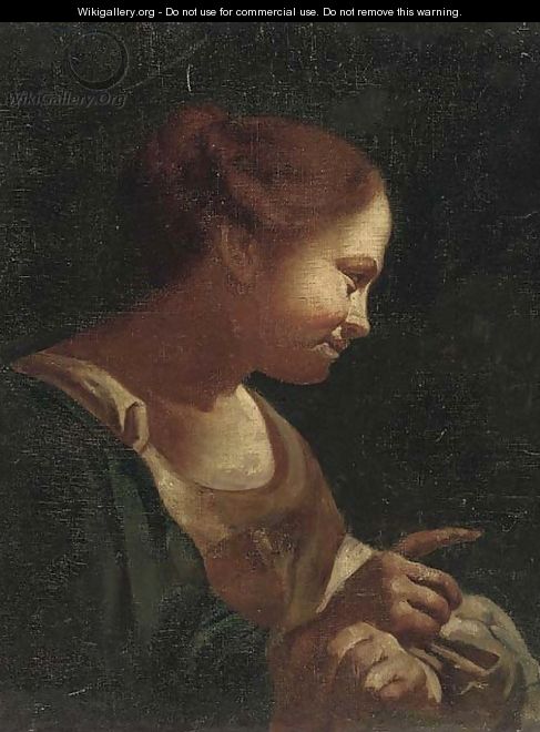 Head of a girl - (after) Giovanni Battista Piazzetta