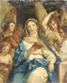 The Madonna with Angels - (after) Francesco De Mura