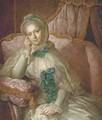 Portrait of a lady - (after) Francois-Hubert Drouais