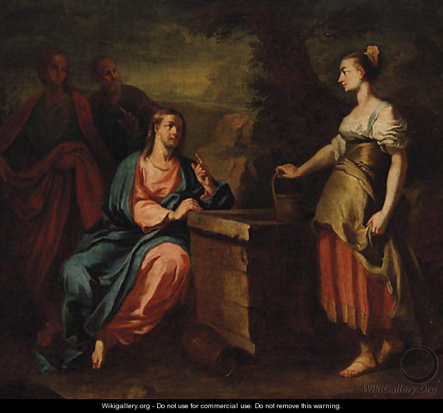 Christ and the Woman of Samaria - (after) Francesco Trevisani