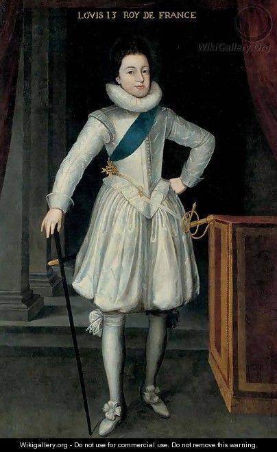 Portrait of Louis XIII of France - (after) Frans, The Younger Pourbus