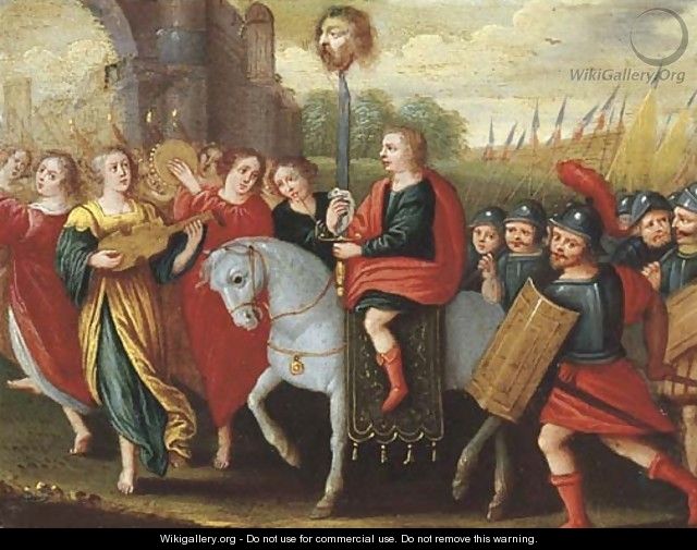 The Triumph of David - (after) Frans II Francken