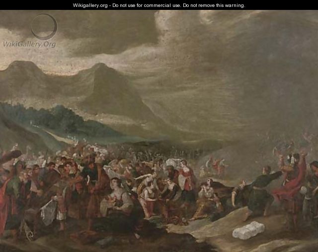 The Crossing of the Red Sea - (after) Frans II Francken