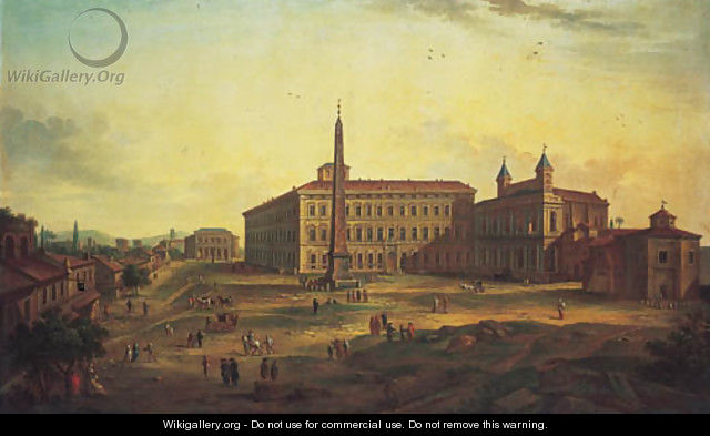 The Piazza San Giovanni in Laterano, Rome - (after) Caspar Andriaans Van Wittel