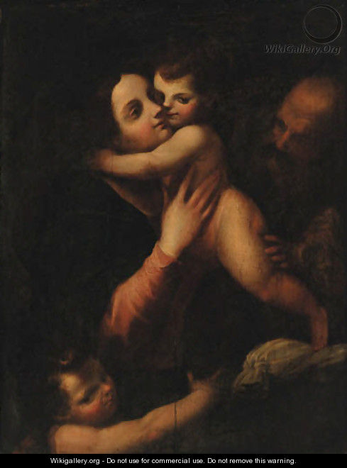 The Holy Family with the Infant Saint John the Baptist - (after) Gaetano Pignoni
