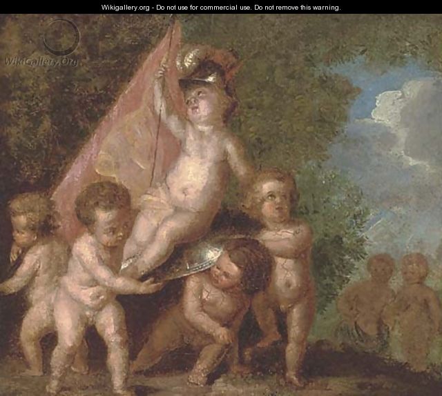 Putti disporting - (after) Frans Wouters