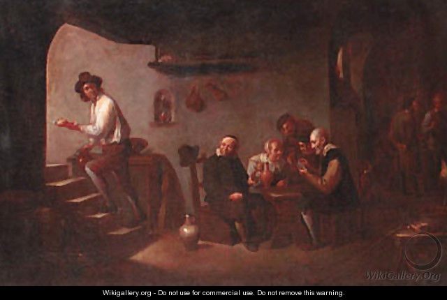 A company playing at cards in a tavern - (after) David The Younger Teniers