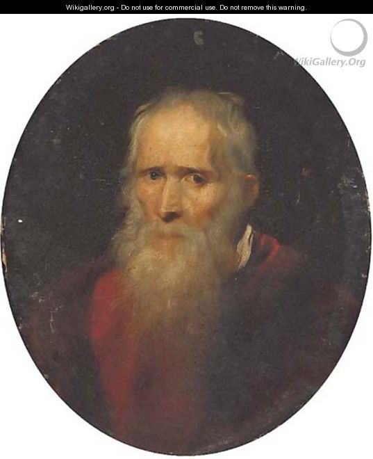 Portrait of a gentleman, bust-length, in a red coat - (after) Domenico Tintoretto (Robusti)